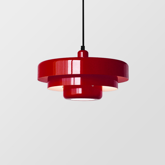 Bauhaus Metal Pendant Light – Modern Ceiling Lamp for Dining Room, Bedroom and Living Room