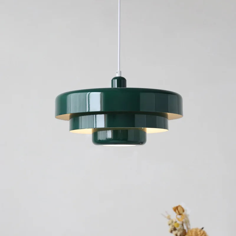 Bauhaus Metal Pendant Light – Modern Ceiling Lamp for Dining Room, Bedroom and Living Room