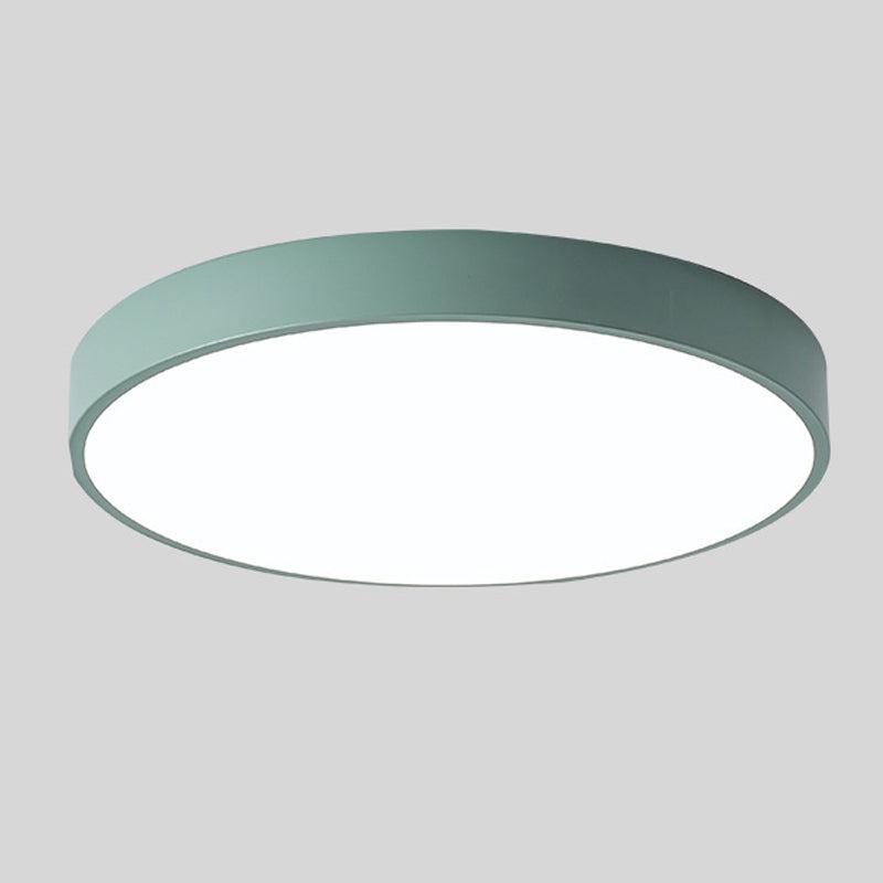 Scandinavian Wooden Circular LED Ceiling Light – Modern Energy-Saving Design