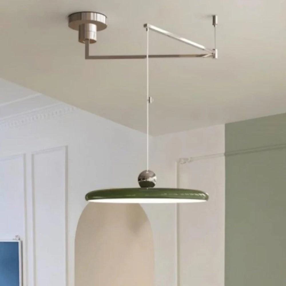 Adjustable Swing Arm Pendant Lamp – Warm Glow Integrated LED
