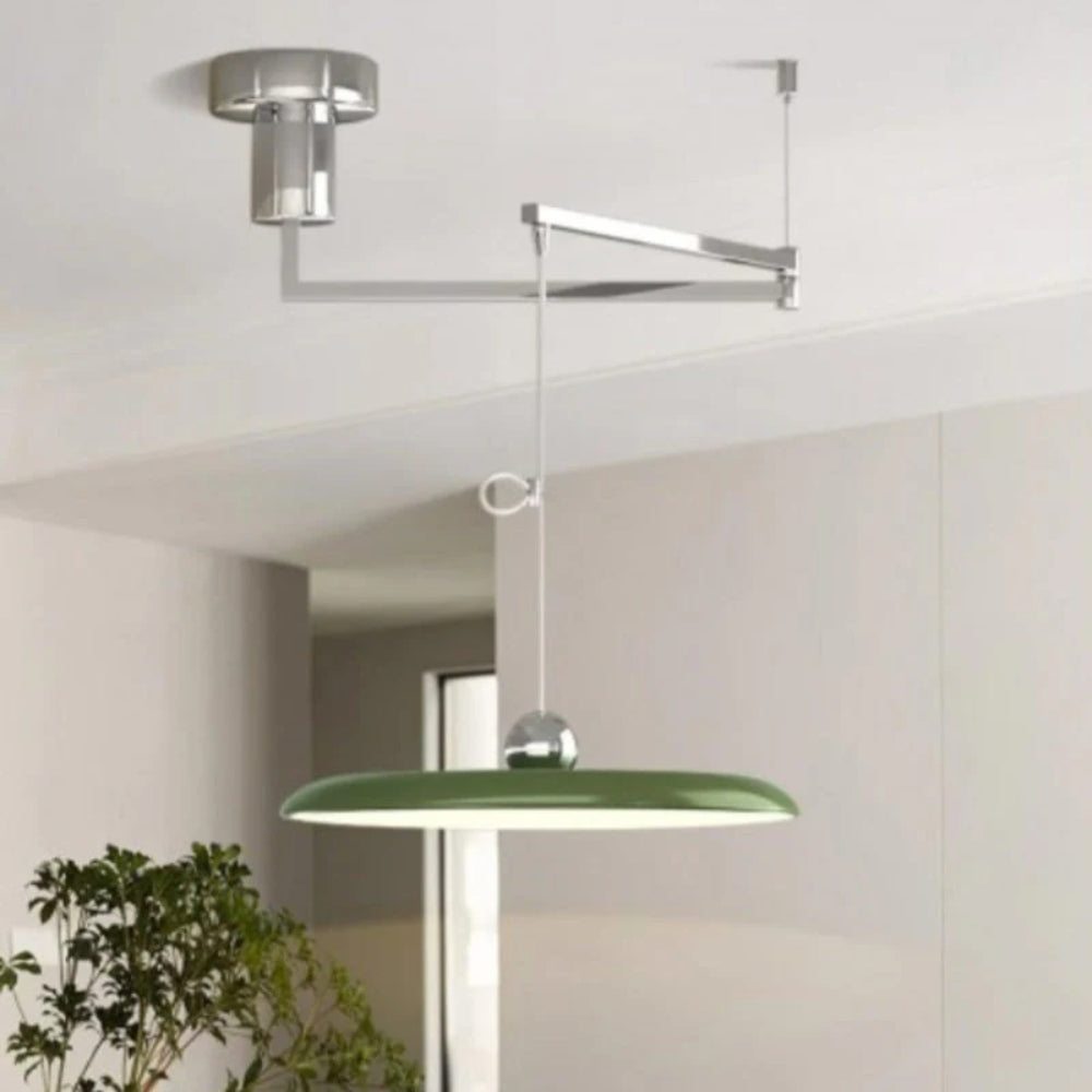 Adjustable Swing Arm Pendant Lamp – Warm Glow Integrated LED