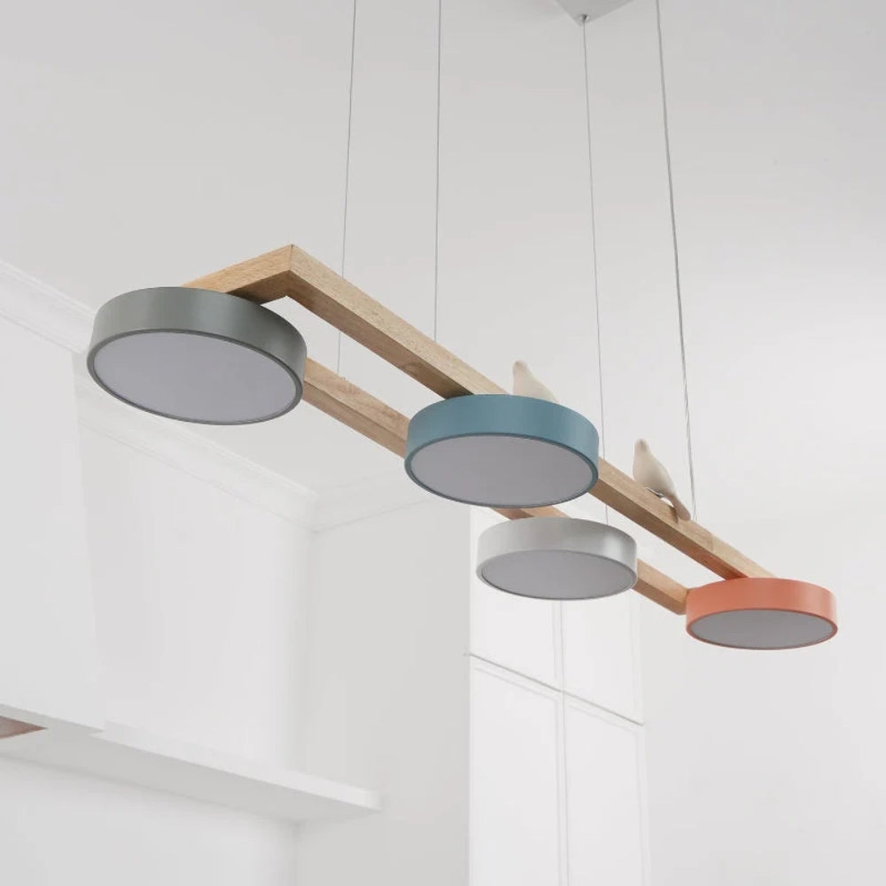 Creative Bird-Inspired Pendant Lamp – 4 Hanging Light