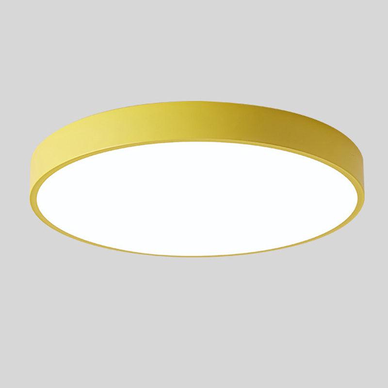 Scandinavian Wooden Circular LED Ceiling Light – Modern Energy-Saving Design