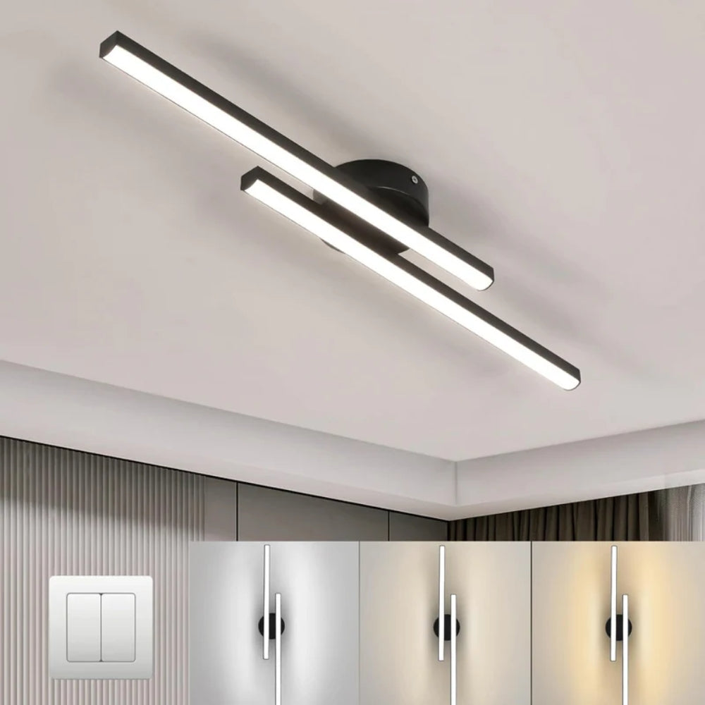 Minimalist LED Ceiling Lamp – Slim Strip Fixture for Modern Interiors