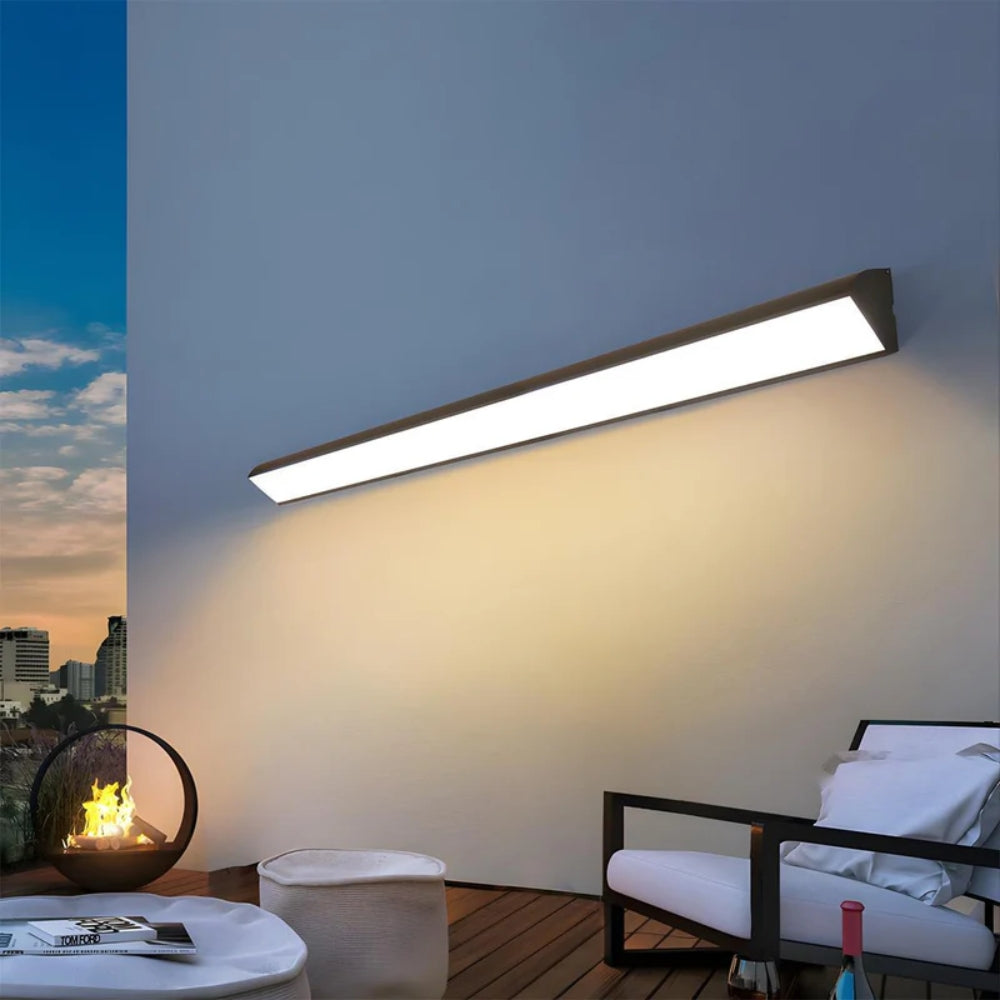 Modern Outdoor Wall Lamp – Waterproof LED Strip Design