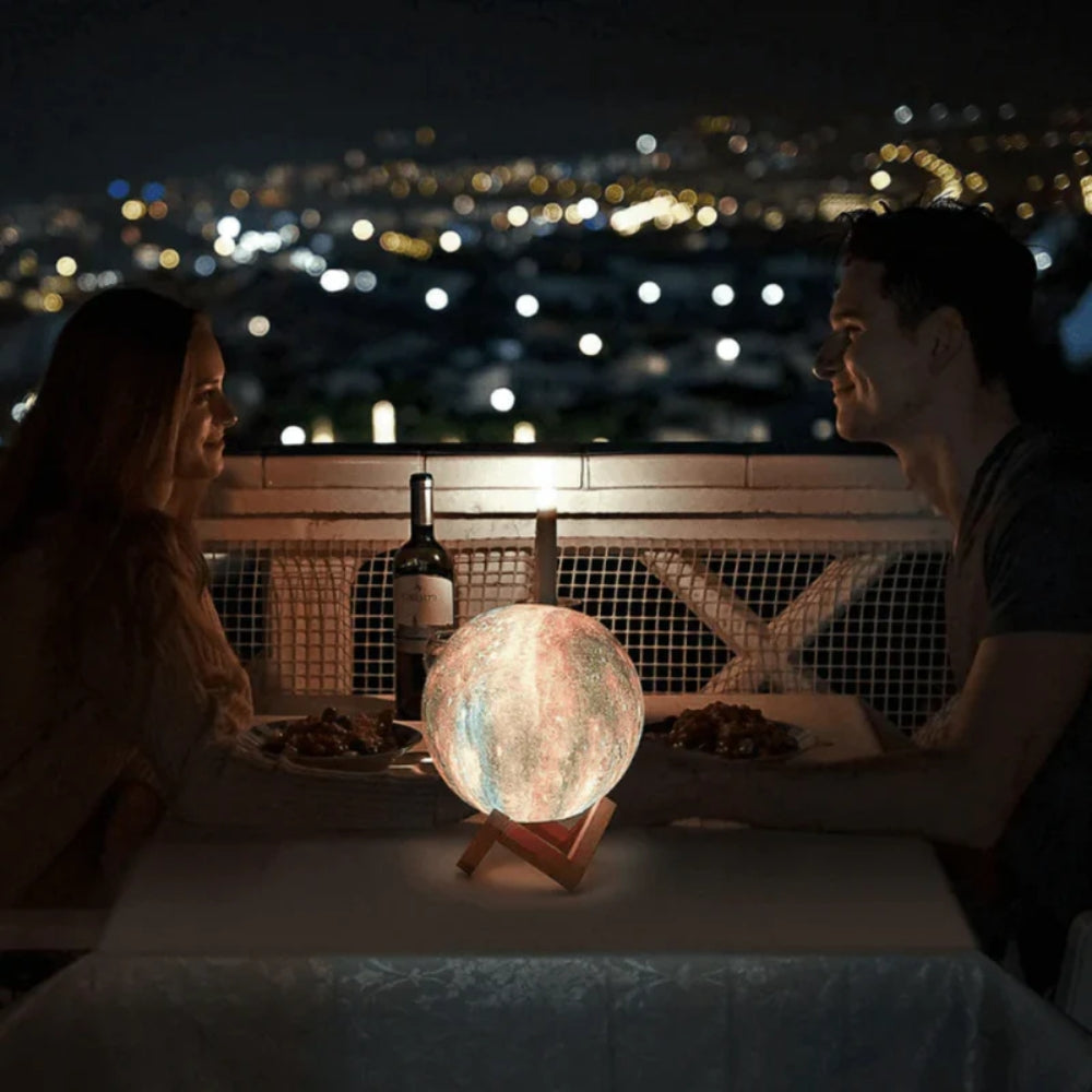 Starry Sky Table Lamp – Rechargeable Night Light with Touch Control