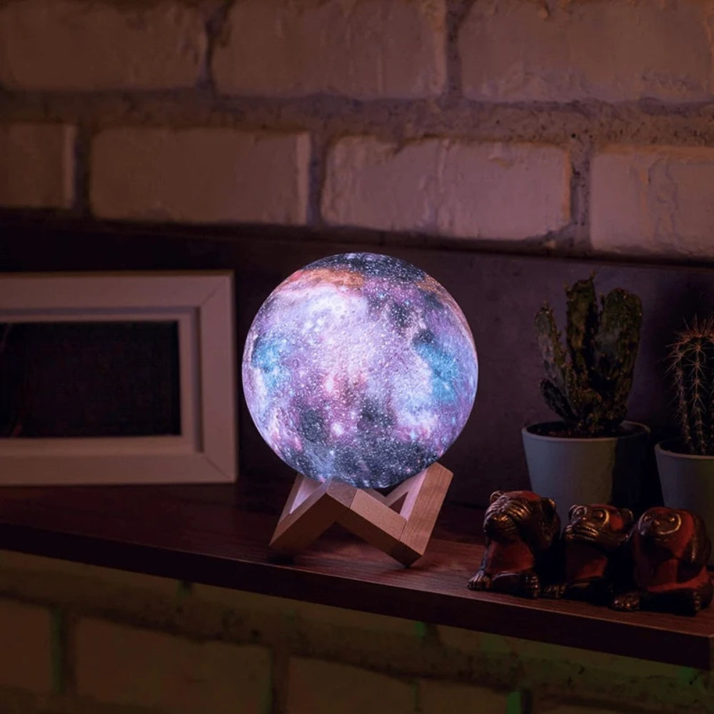 Starry Sky Table Lamp – Rechargeable Night Light with Touch Control