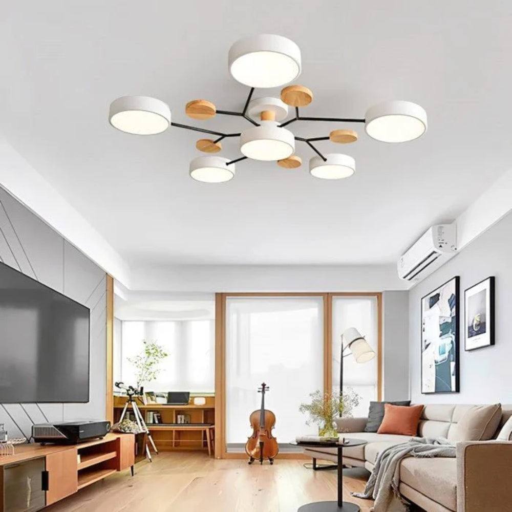 Scandinavian Branch LED Ceiling Light – Modern Energy-Saving Design