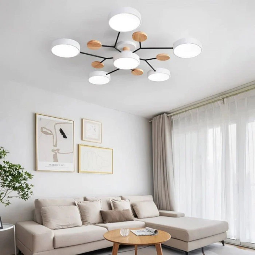 Scandinavian Branch LED Ceiling Light – Modern Energy-Saving Design
