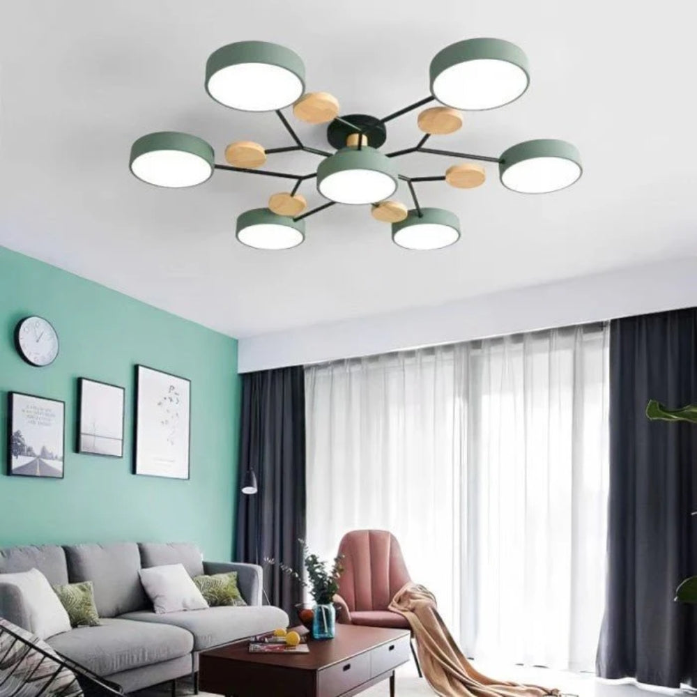 Scandinavian Branch LED Ceiling Light – Modern Energy-Saving Design
