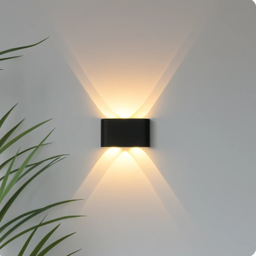 Modern wall light – stylish indoor and outdoor sconce in black or white