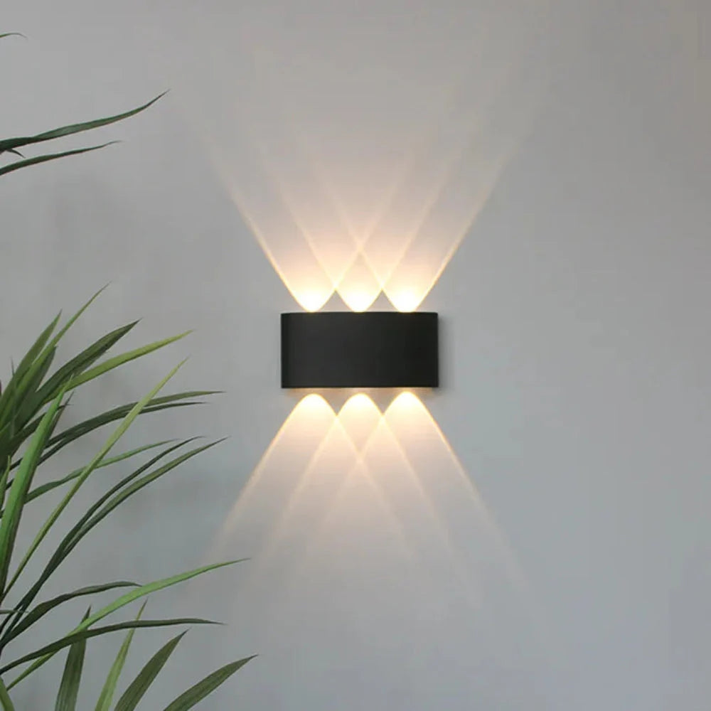 Modern wall light – stylish indoor and outdoor sconce in black or white