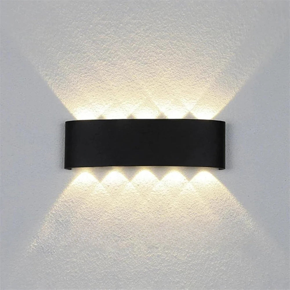 Modern wall light – stylish indoor and outdoor sconce in black or white
