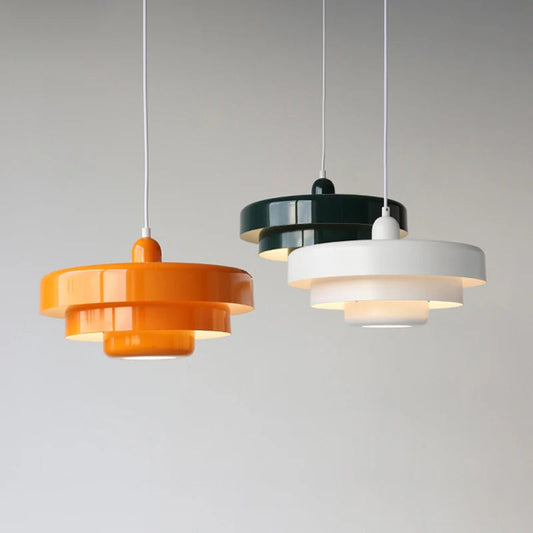 Bauhaus Metal Pendant Light – Modern Ceiling Lamp for Dining Room, Bedroom and Living Room