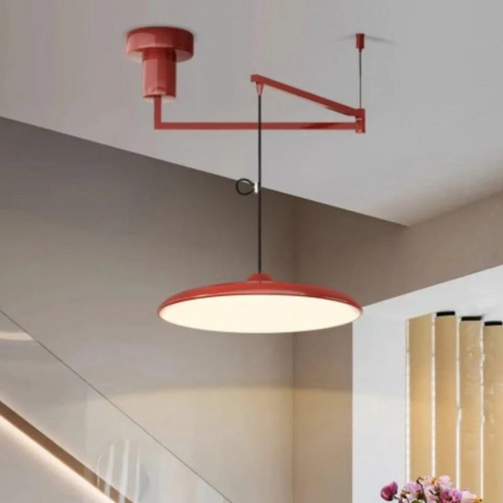 Adjustable Swing Arm Pendant Lamp – Warm Glow Integrated LED