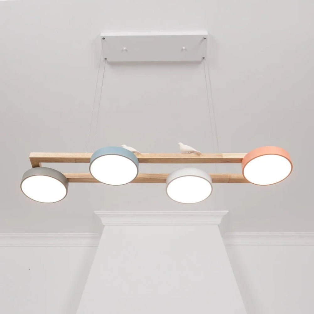 Creative Bird-Inspired Pendant Lamp – 4 Hanging Light