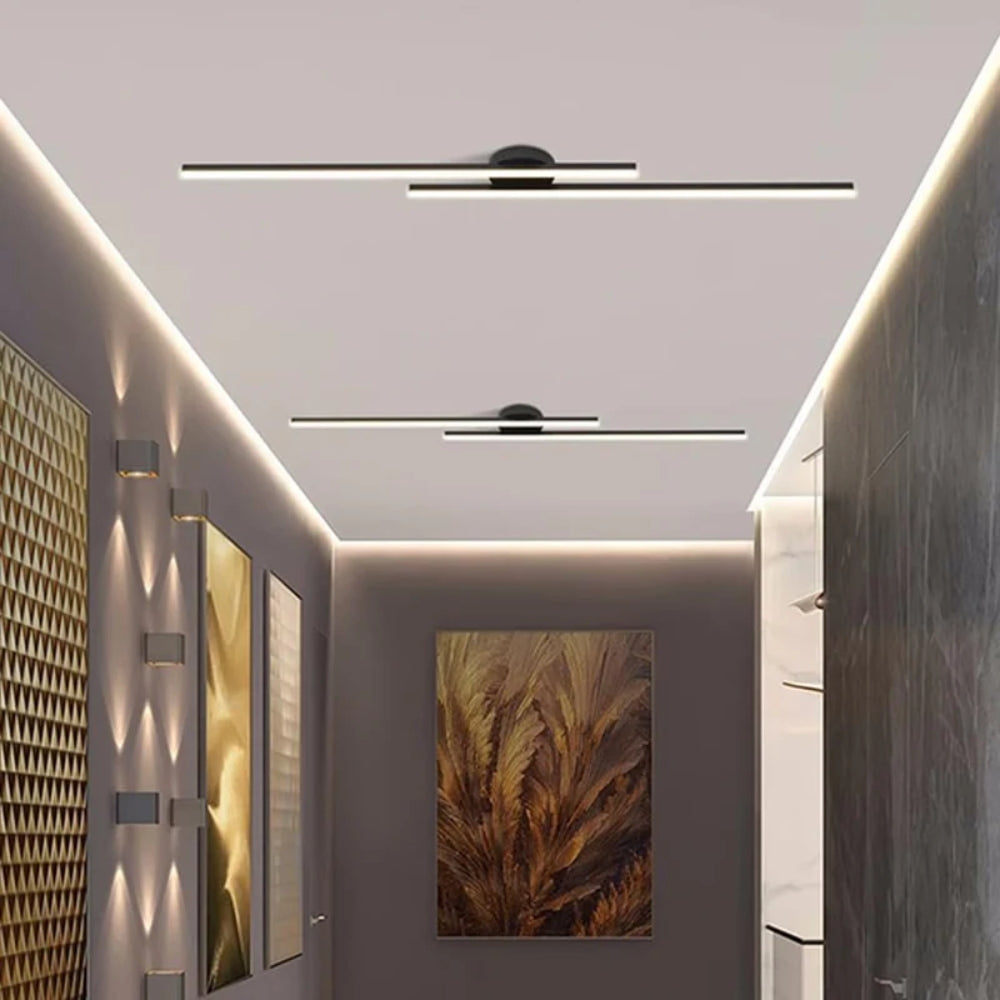 Minimalist LED Ceiling Lamp – Slim Strip Fixture for Modern Interiors