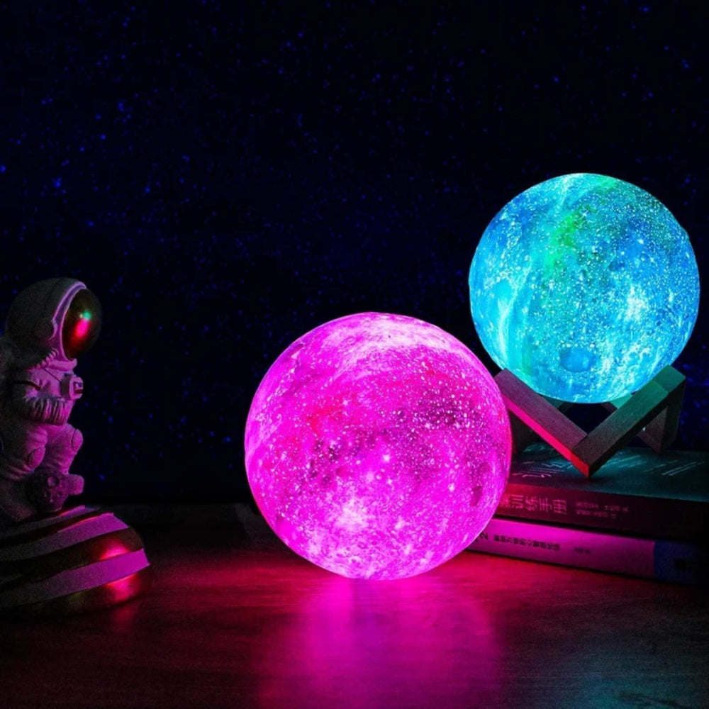 Starry Sky Table Lamp – Rechargeable Night Light with Touch Control