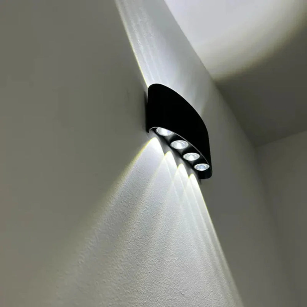 Modern wall light – stylish indoor and outdoor sconce in black or white