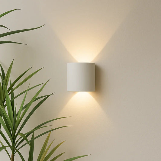 Modern wall light – stylish indoor and outdoor sconce in black or white